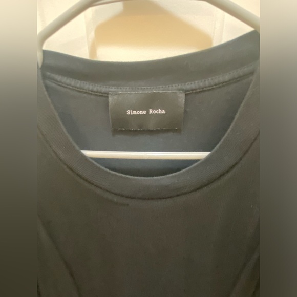 Simone Rocha Short Sleeve Dress with Tulle Overlay - Picture 6 of 6